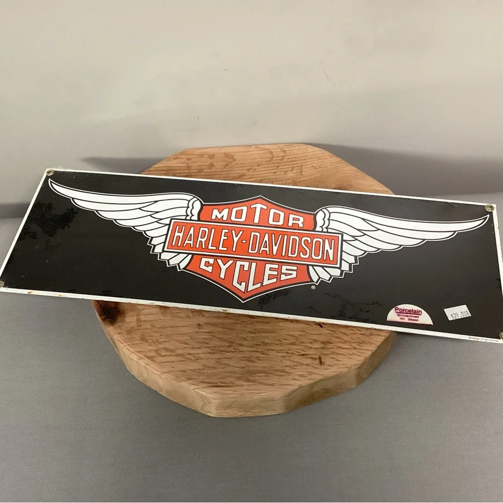 🔴 Vintage - Harley-Davison Motor Cycles - Porcelain Enamel on Steel Sign - BONUS - Picture 7 of 12